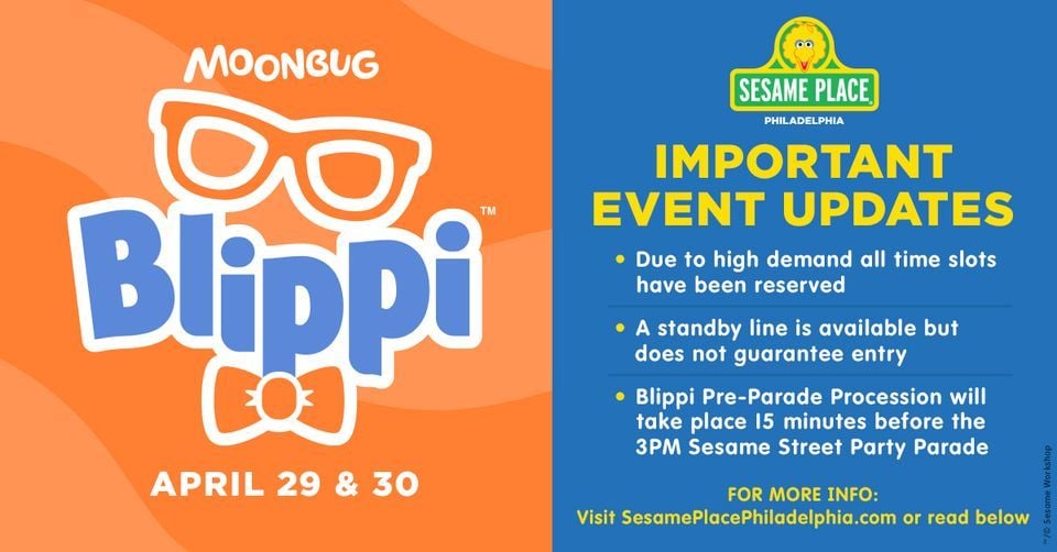 Blippi Meet & Greet at Sesame Place, Sesame Place, Langhorne, April 29 2023 AllEvents.in