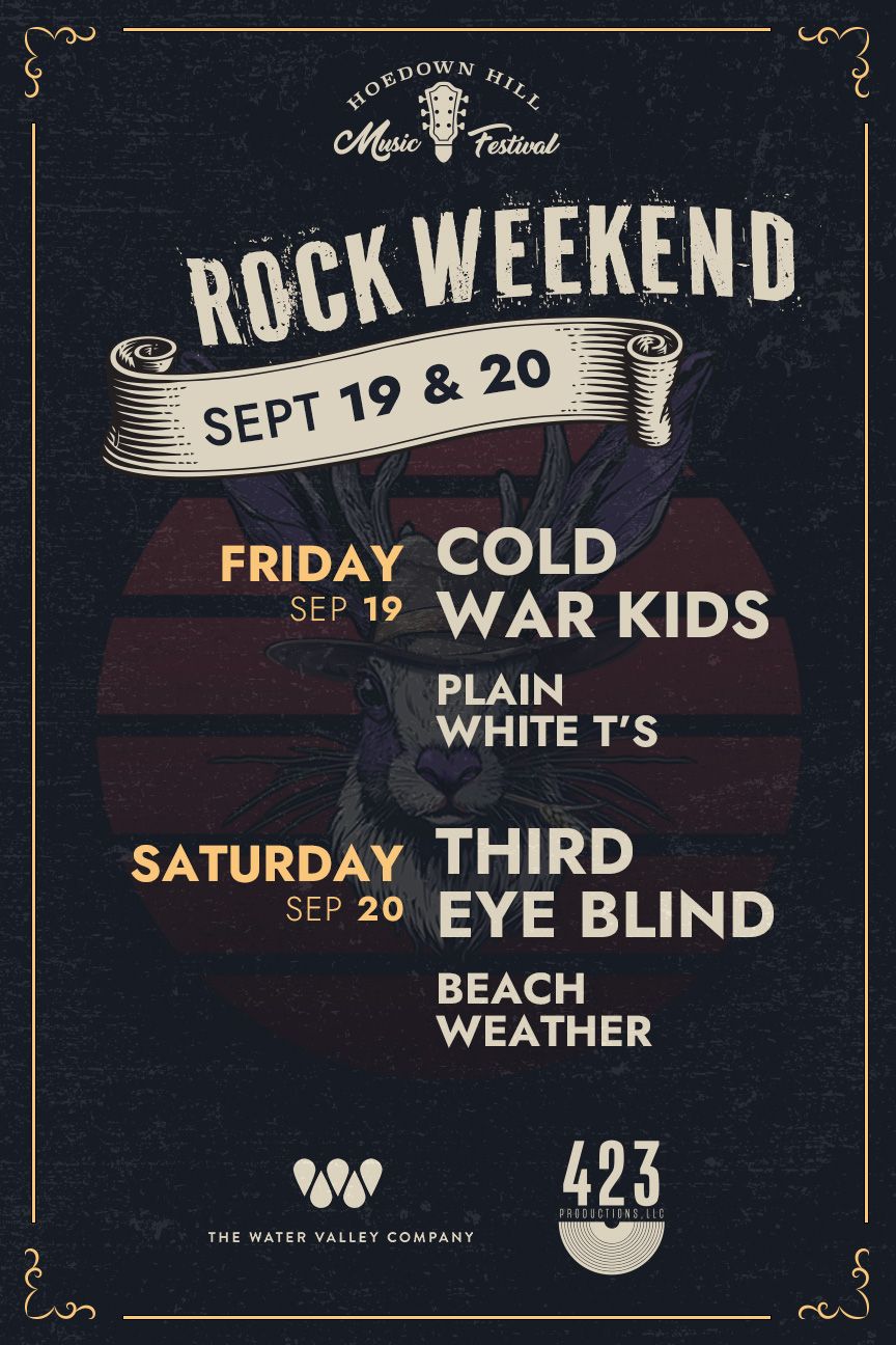 Howdown Hill Music Festival: Cold War Kids & Plain White T's - Friday, 18 September | Event in Windsor