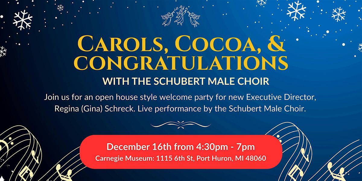 Carols, Cocoa, and Congratulations, 16 December | Event in Port Huron | AllEvents