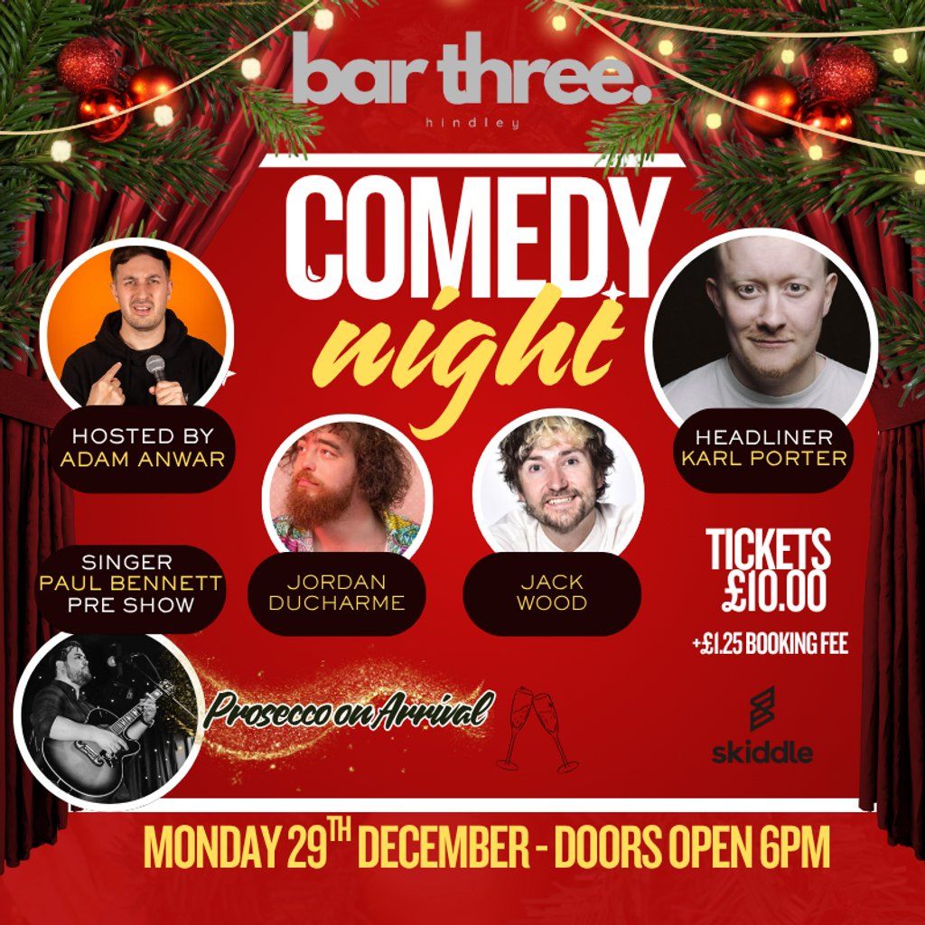 Monday Night Comedy at Bar Three, 29 December | Event in Leigh | AllEvents