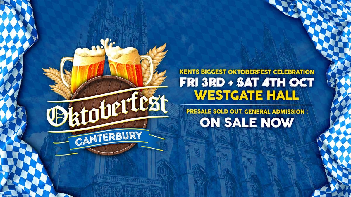 CANTERBURY OKTOBERFEST - FRI 3 OCT [Evening session], 3 October | Event in Canterbury | AllEvents