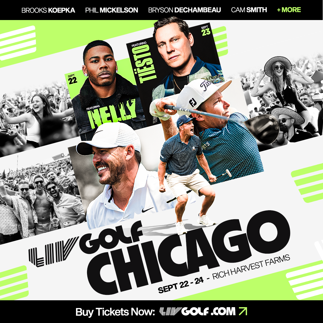 LIV Golf Chicago - Saturday at Bolingbrook Golf Club, 9 August | Event in Bolingbrook | AllEvents