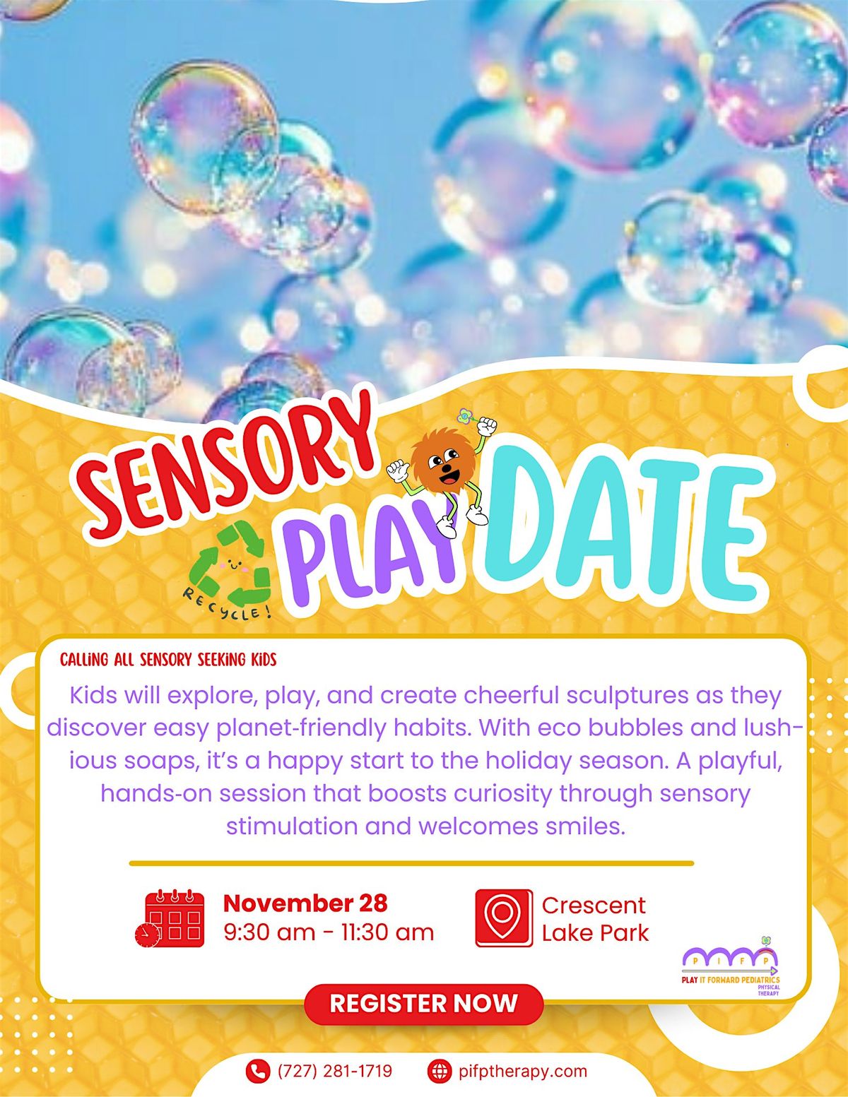 Sensory Play Date - Play It Forward Pediatrics, 28 November | Event in St. Petersburg | AllEvents