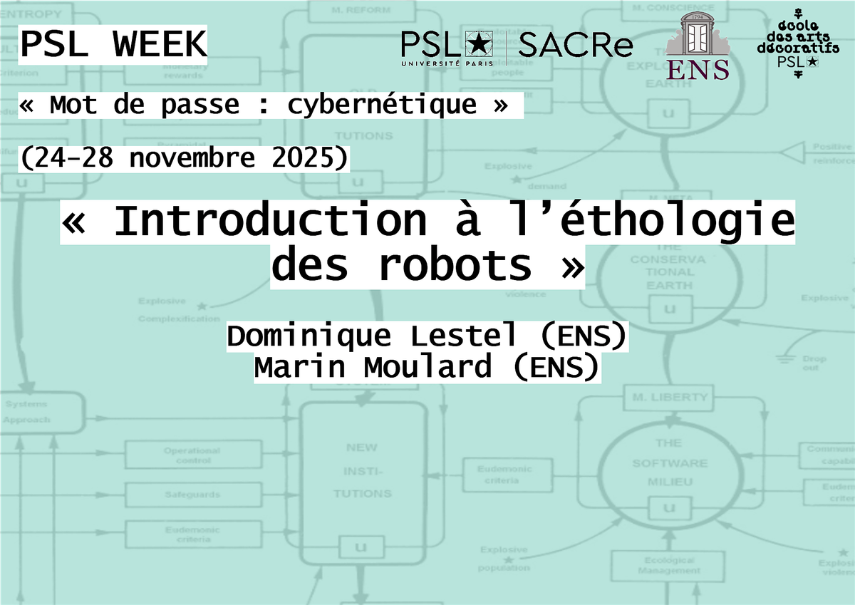 Introduction à l'éthologie des robots, 26 November | Event in Paris | AllEvents