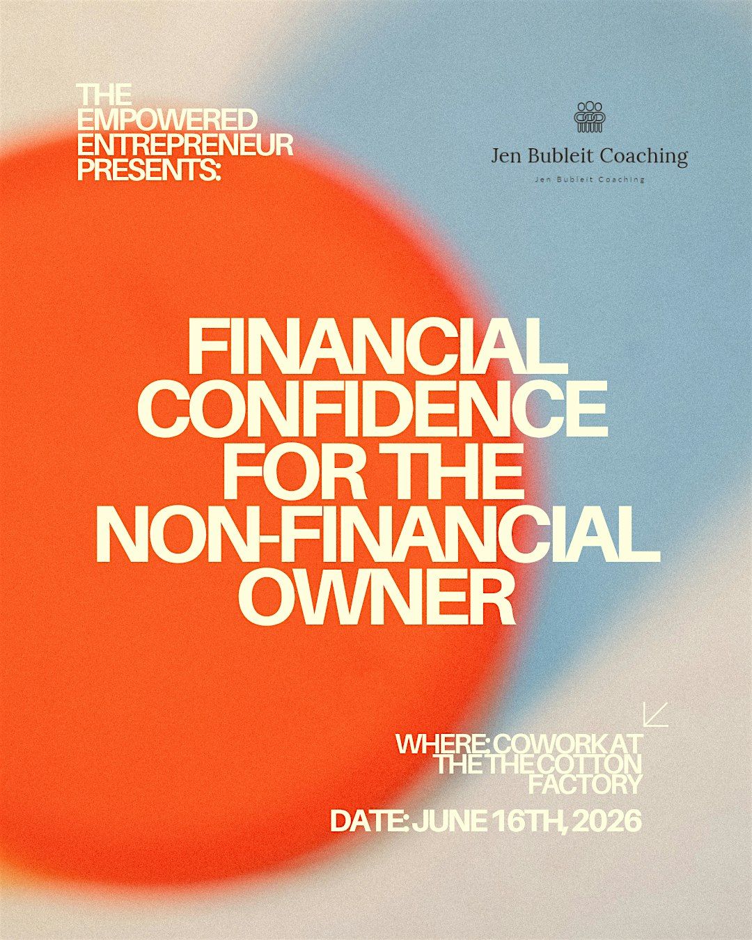 Financial Confidence Workshop for the non- financial Owners