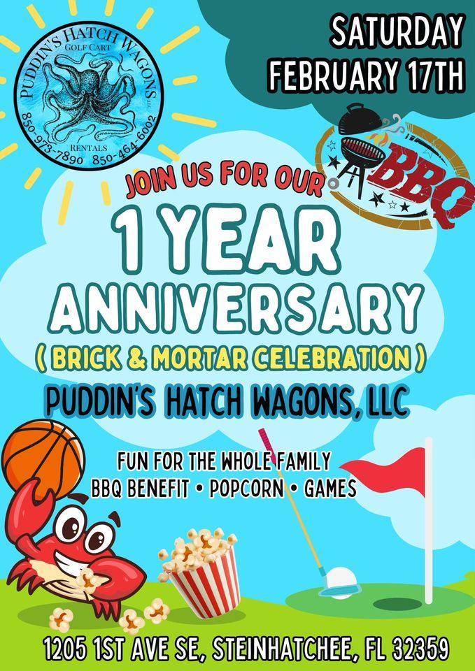 1 Year Brick & Mortar Celebration, Puddin's Hatch Wagons, LLC