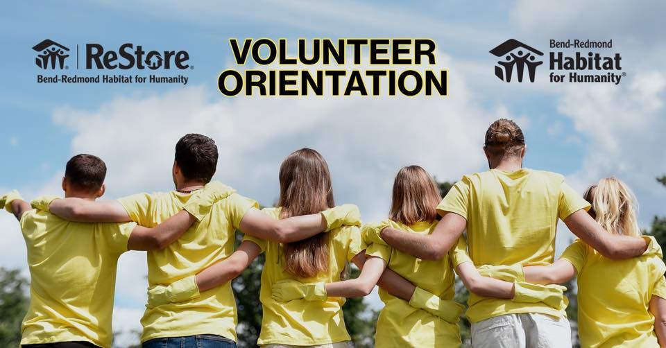 Habitat + ReStore Volunteer Orientation, ReStore BendRedmond, May 16