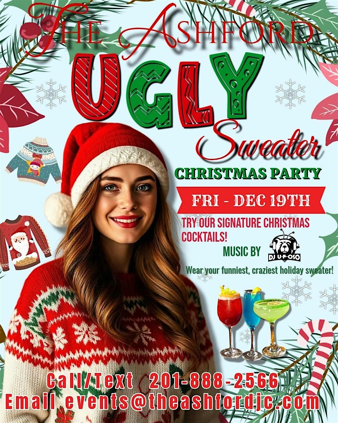 UGLY SWEATER CHRISTMAS PARTY @ THE ASHFORD, 19 December | Event in Jersey City | AllEvents