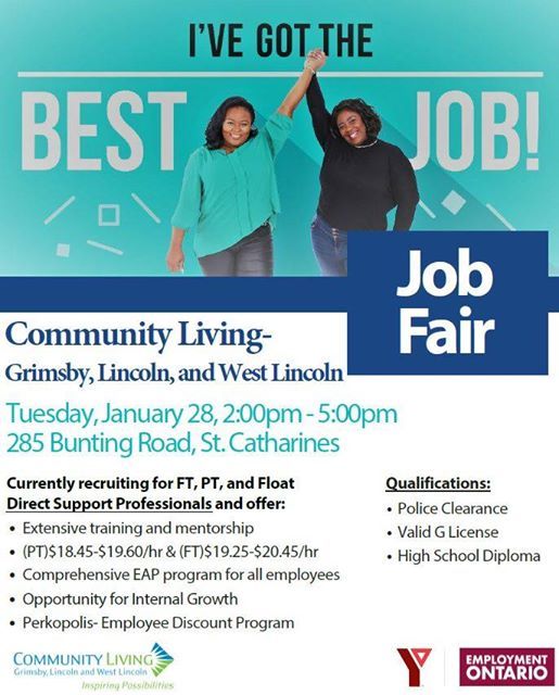 Job Fair At Community Living Grimsby Lincoln West Lincoln Grimsby