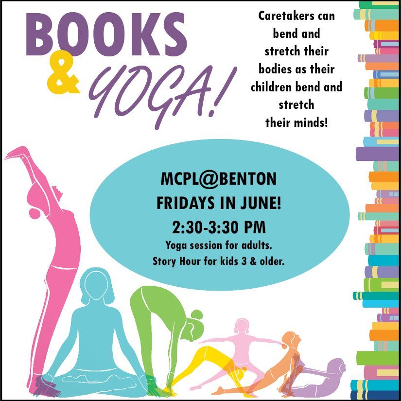 Books & Yoga Benton, Marshall County Public Library, Benton, 2 June