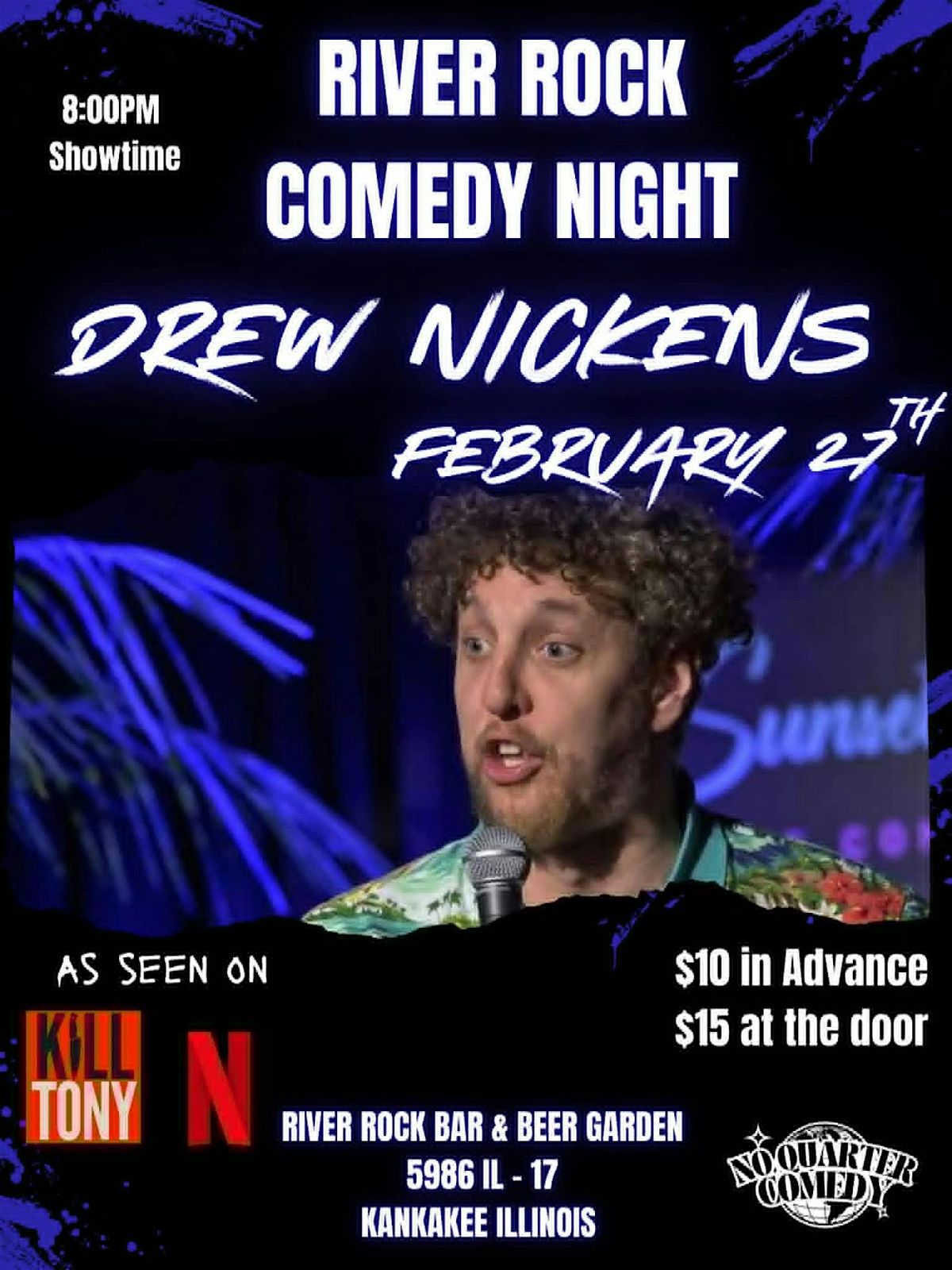 Drew Nickens Live at River Rock Bar & Beer Garden!, 27 February | Event in Kankakee | AllEvents