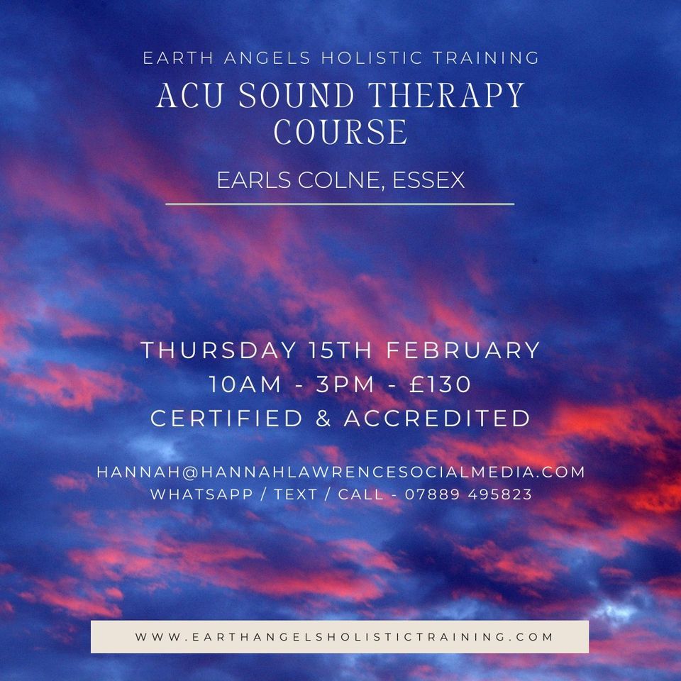 Acu Sound Therapy Course at Foundry Barn in Earls Colne, Essex, Foundry