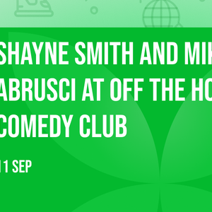 Shayne Smith and Mike Abrusci at Off the Hook Comedy Club