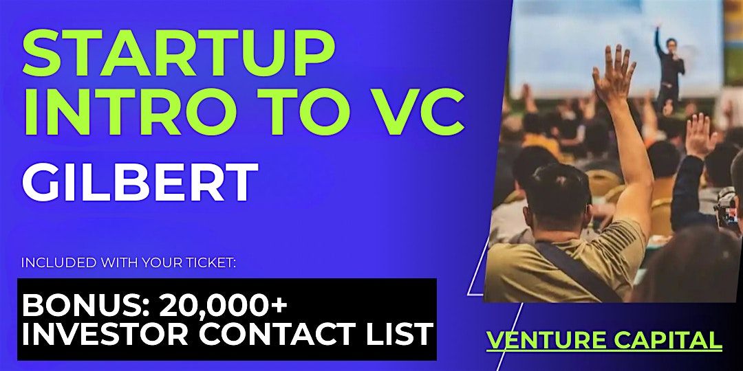 Startup Intro to VC: Guide for Gilbert Founders | Event in Gilbert | AllEvents