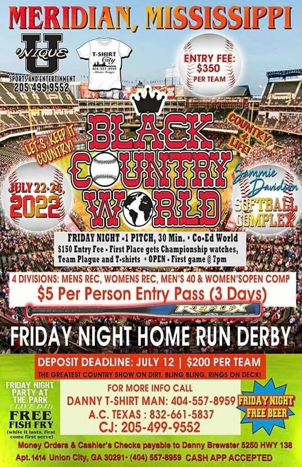 16th Black Country World Adult Softball Tournament Meridian 16th Black Country World Adult Softball Tournament Meridian