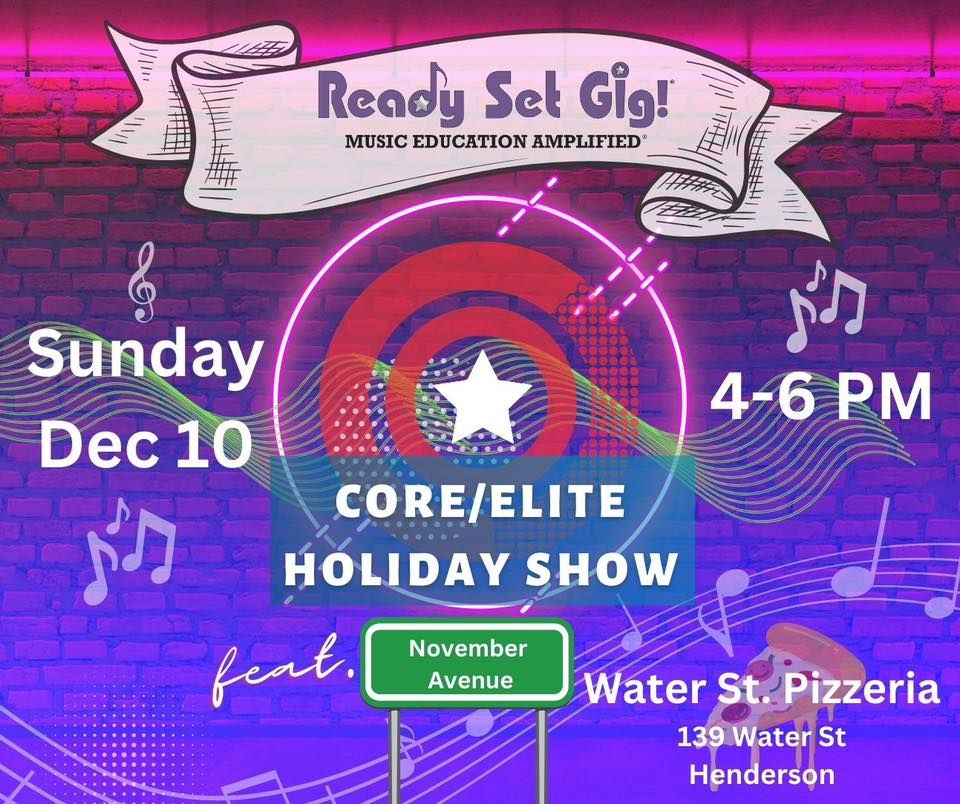 RSG HOLIDAY SHOW, Water Street Pizzeria, Henderson, December 10 2023