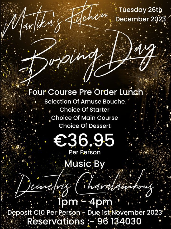 FULLY BOOKED - Boxing Day 2023 - With Demetris, 26 December | Event in Germasogeia | AllEvents.in