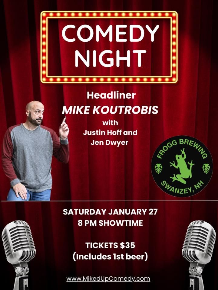 Comedy Night Frogg Brewing, Frogg Brewing, Swanzey, January 27 2024