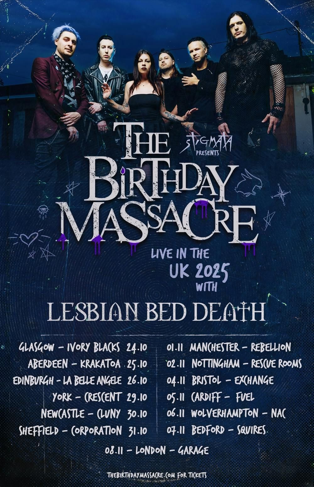 THE BIRTHDAY MASSACRE  2025 UK TOUR , 8 November | Event in London | AllEvents