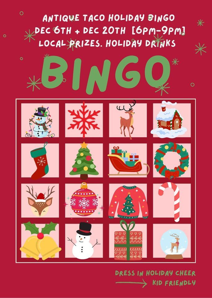 Antique Taco Holiday Bingo , Antique Taco Bridgeport, Chicago, 6