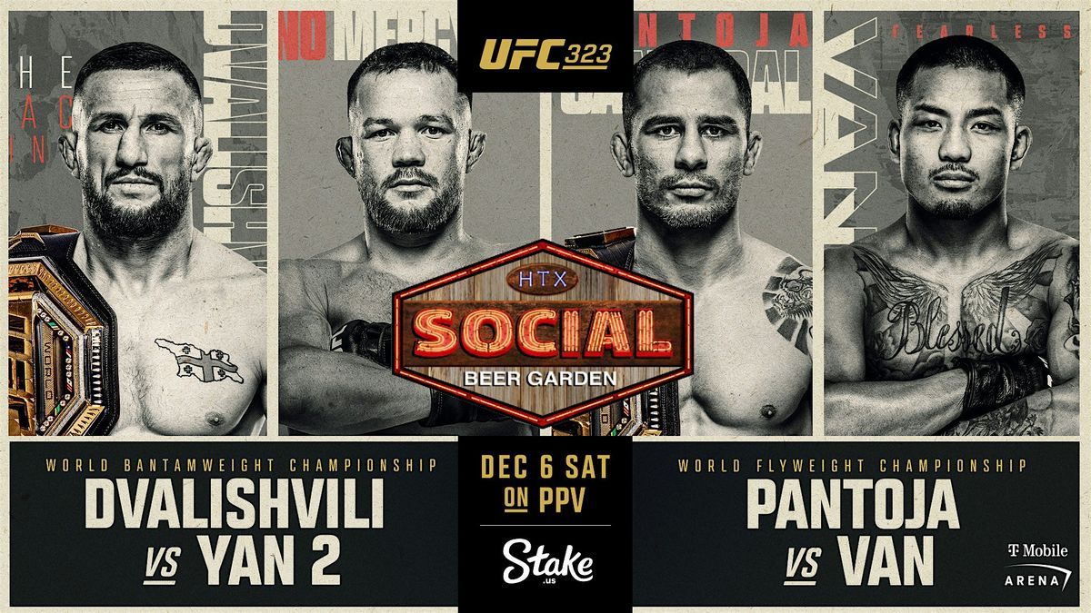 UFC 323 Dvalishvili vs Yan 2, 6 December | Event in Houston | AllEvents