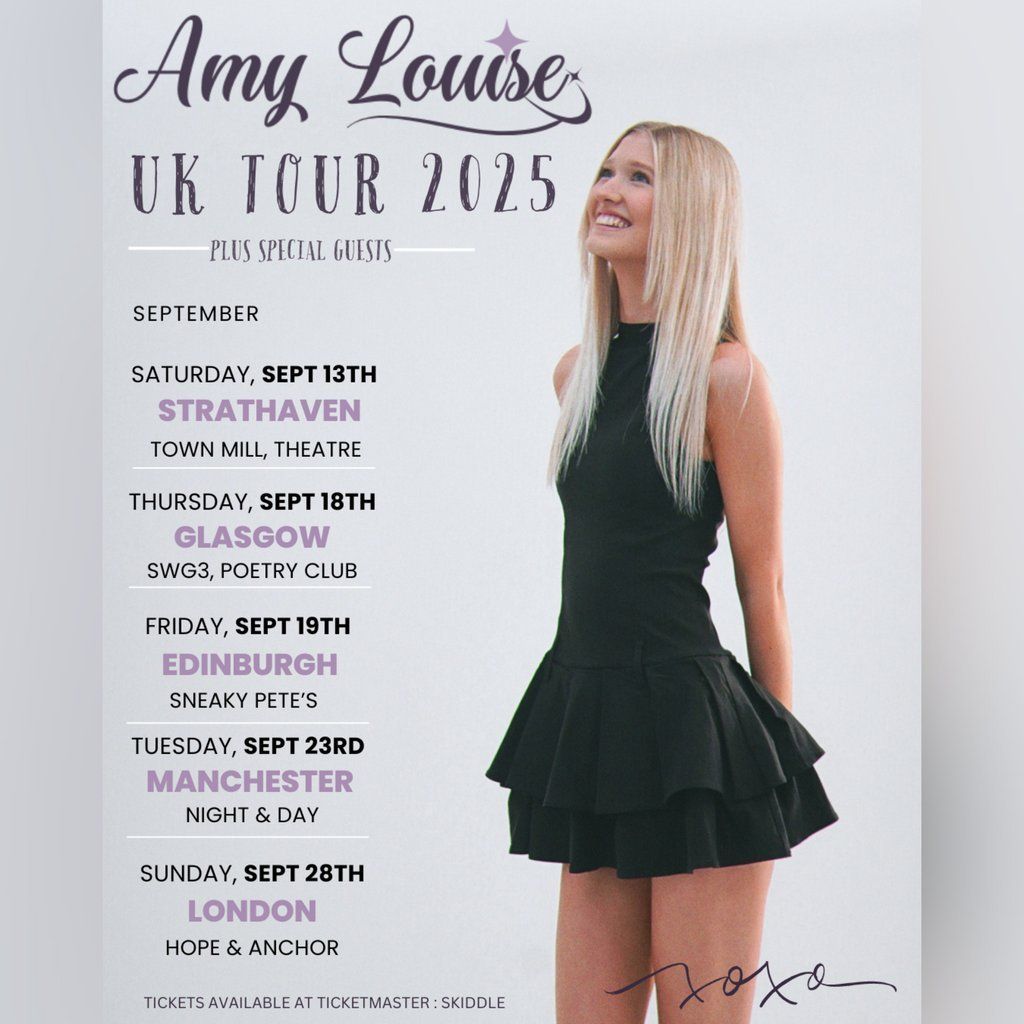 Amy Louise- Debut UK Tour: Sneaky Petes, 19 September | Event in Edinburgh | AllEvents