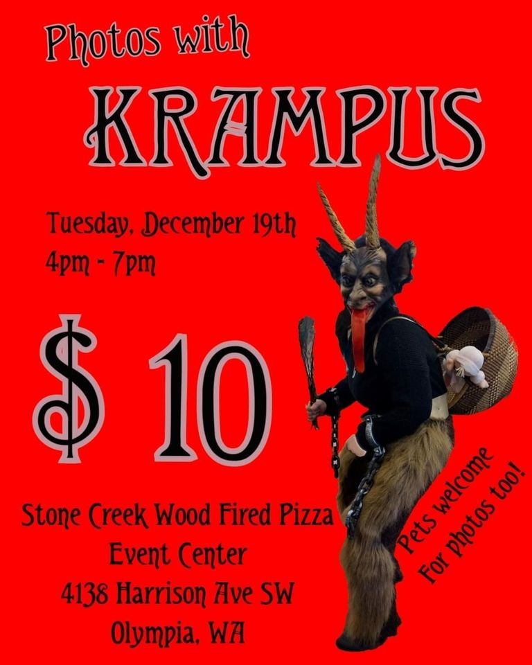 Photos with Krampus! , Stone Creek Wood Fired Pizza, Olympia, 19
