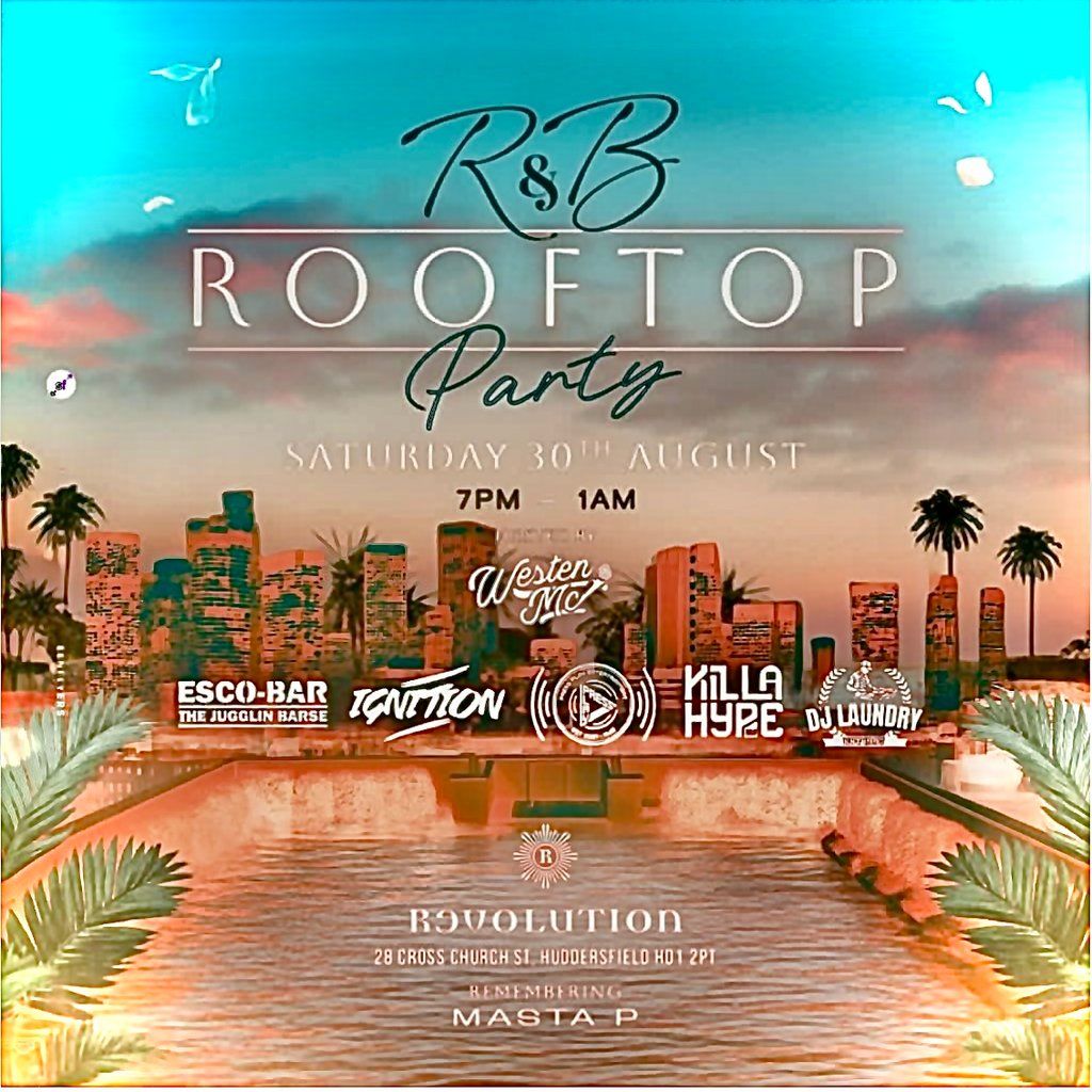 R&B Rooftop Party, 30 August | Event in Huddersfield | AllEvents