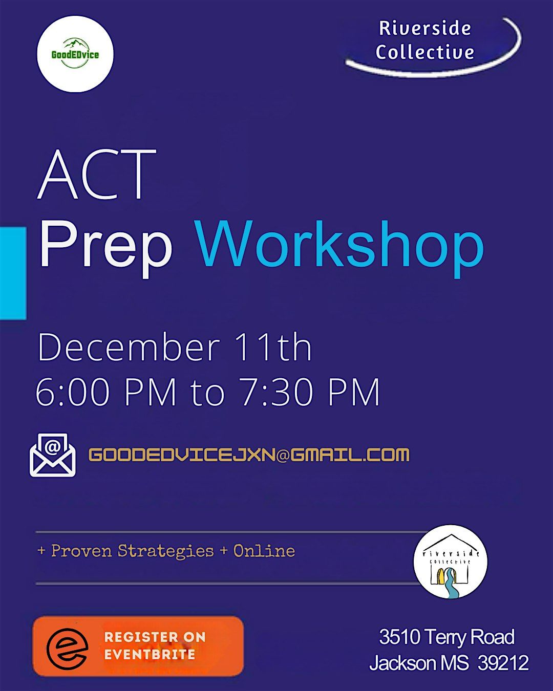 ACT PREP WORKSHOP, 11 December | Event in Jackson | AllEvents