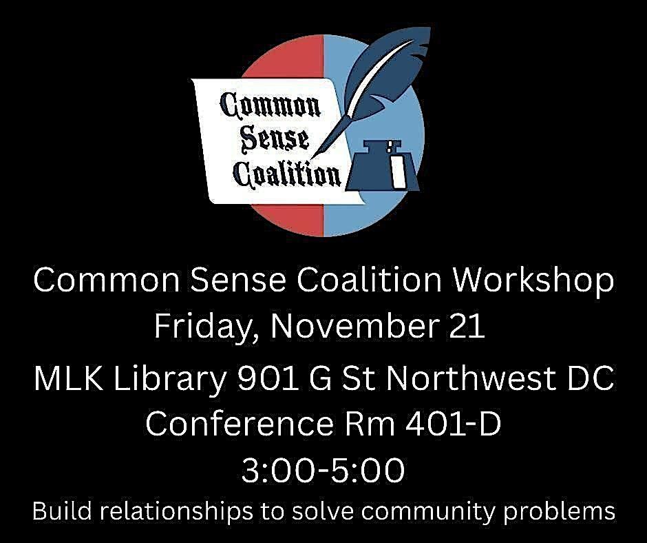 Common Sense Coalition Workshop | Event in Washington | AllEvents