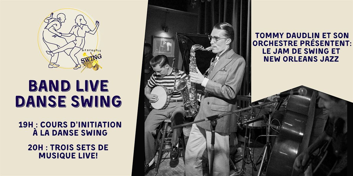 Jazz jam et danse swing - Les Mercredis swing, 3 December | Event in Montréal | AllEvents