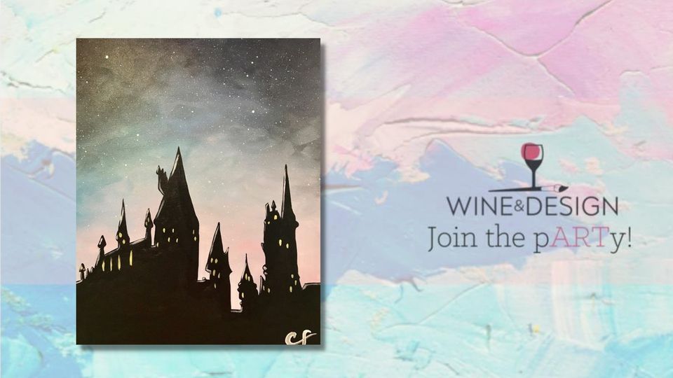 Paint & Sip HAPPY BIRTHDAY HARRY POTTER! GALAXY HOGWARTS, Wine