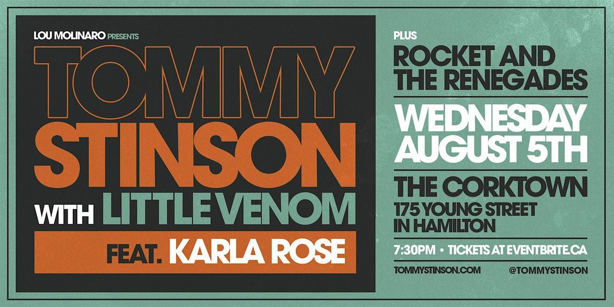 TOMMY STINSON w Little Venom feat. Karla Rose + Rocket And The Renegades