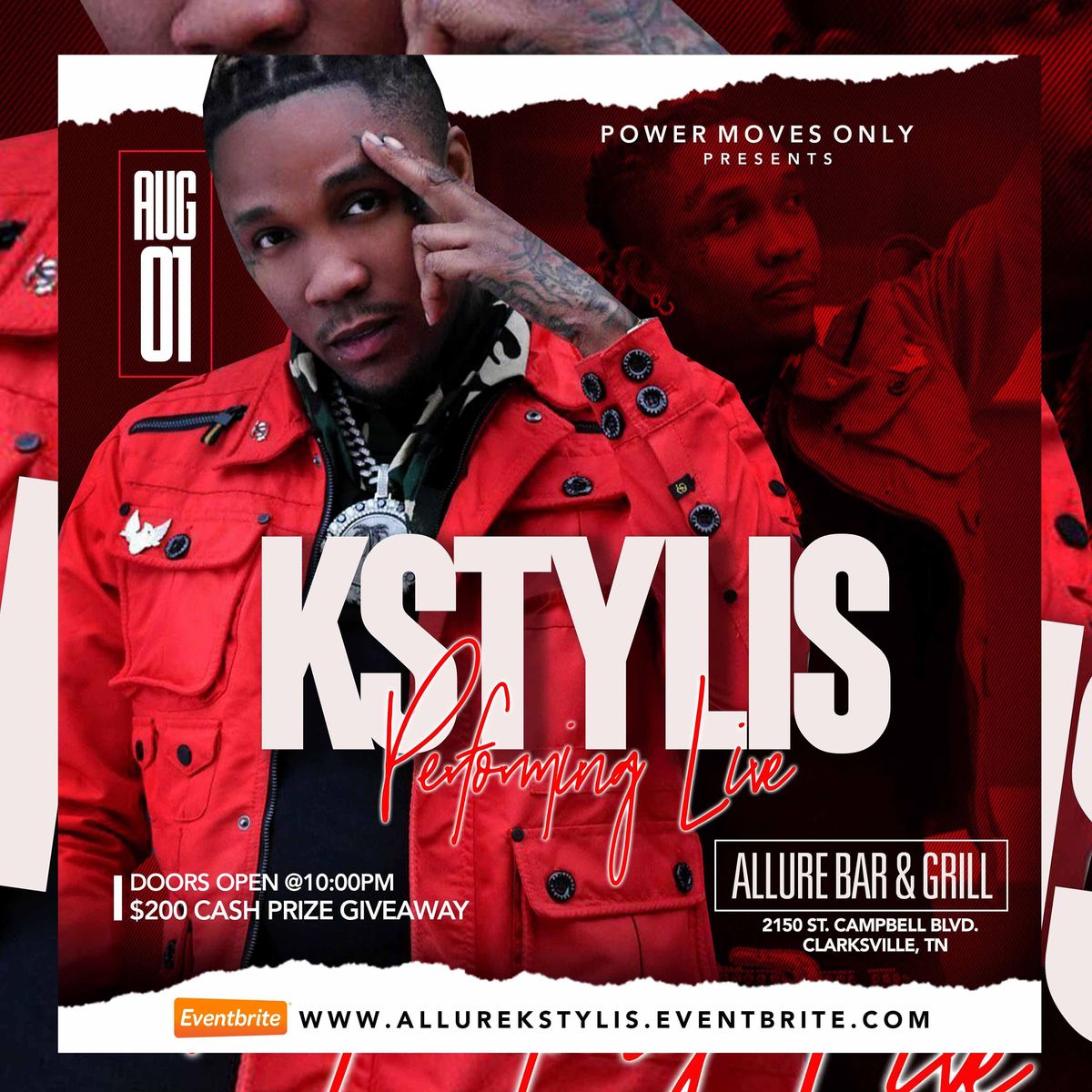 KSTYLIS PERFORMING LIVE ALLURE BAR & GRILL , CLARKSVILLE TN, 2150