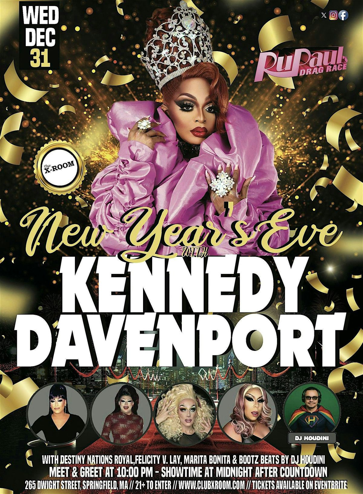 New Years Eve with Kennedy Davenport, 31 December | Event in Springfield | AllEvents