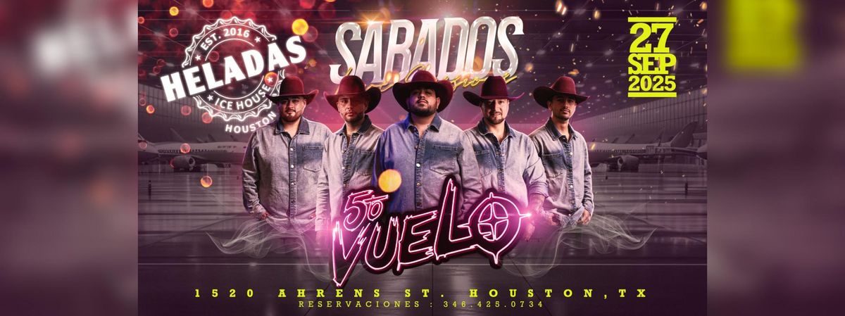 5TO VUELO EN HOUSTON, 27 September | Event in Houston | AllEvents