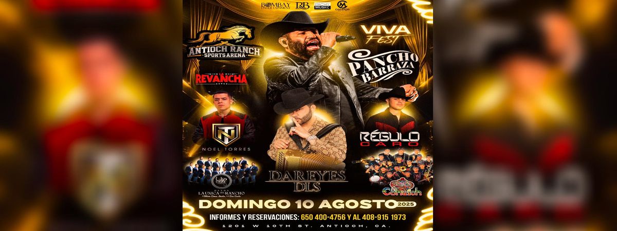 PANCHO BARRAZA & MÁS EN ANTIOCH in Antioch, 10 August | Event in Antioch | AllEvents