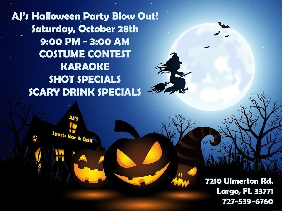 AJs Spooktacular Halloween Party, AJ's Sports Bar & Grill, City