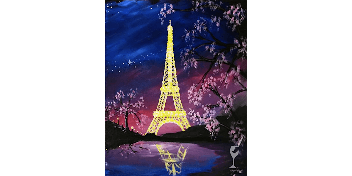 Romance in Paris - Paint and Sip in Houston | Classpop!™, 24 January | Event in Baytown | AllEvents