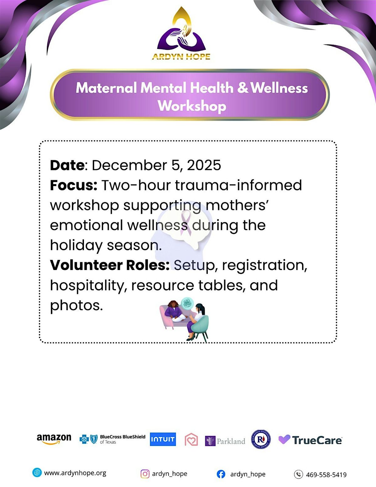 Maternal Mental Health CEU Workshop, 5 December | Event in Dallas | AllEvents