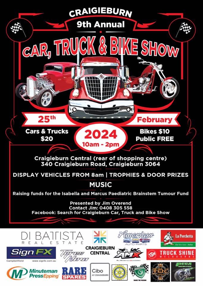 Craigieburn’s 9th Annual Car, Truck & Bike Show 2024, Craigieburn