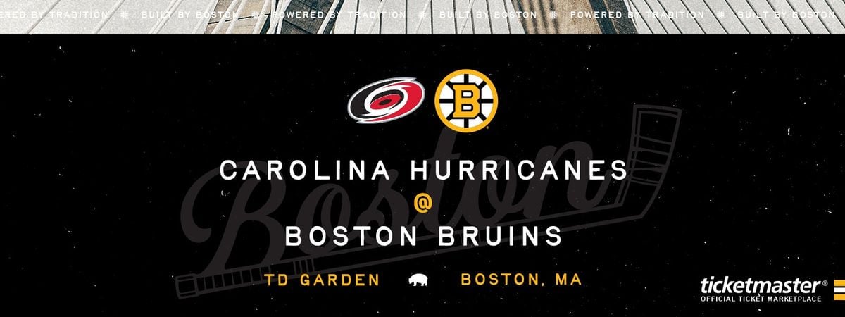 Carolina Hurricanes at Boston Bruins at TD Garden, 17 November | Event in Boston | AllEvents