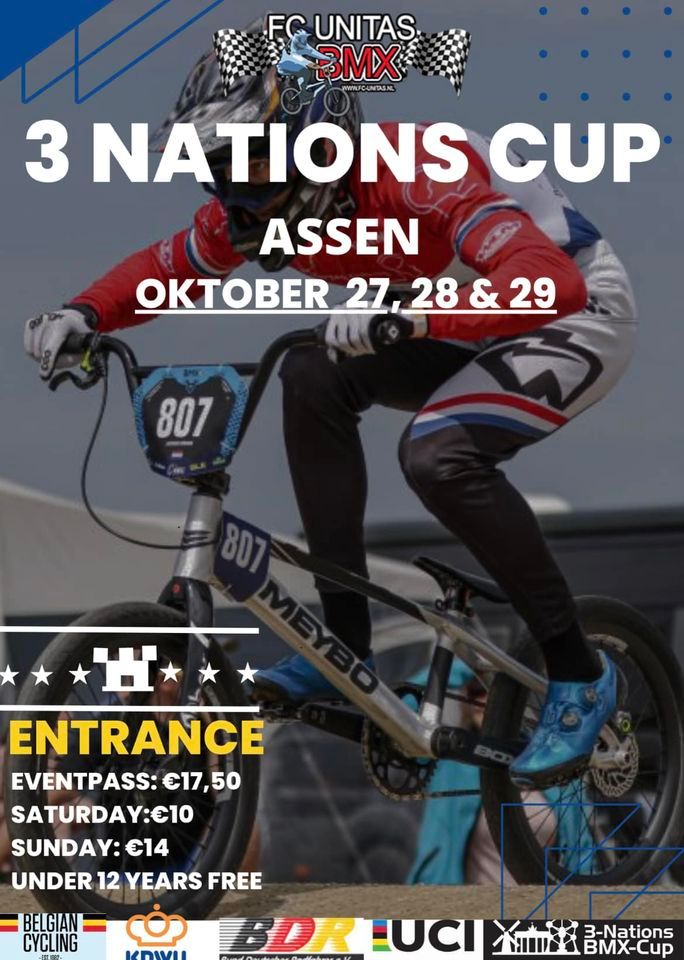 3 Nations BMX Cup Assen Round 3, FC Unitas BMX Assen, 28 October to