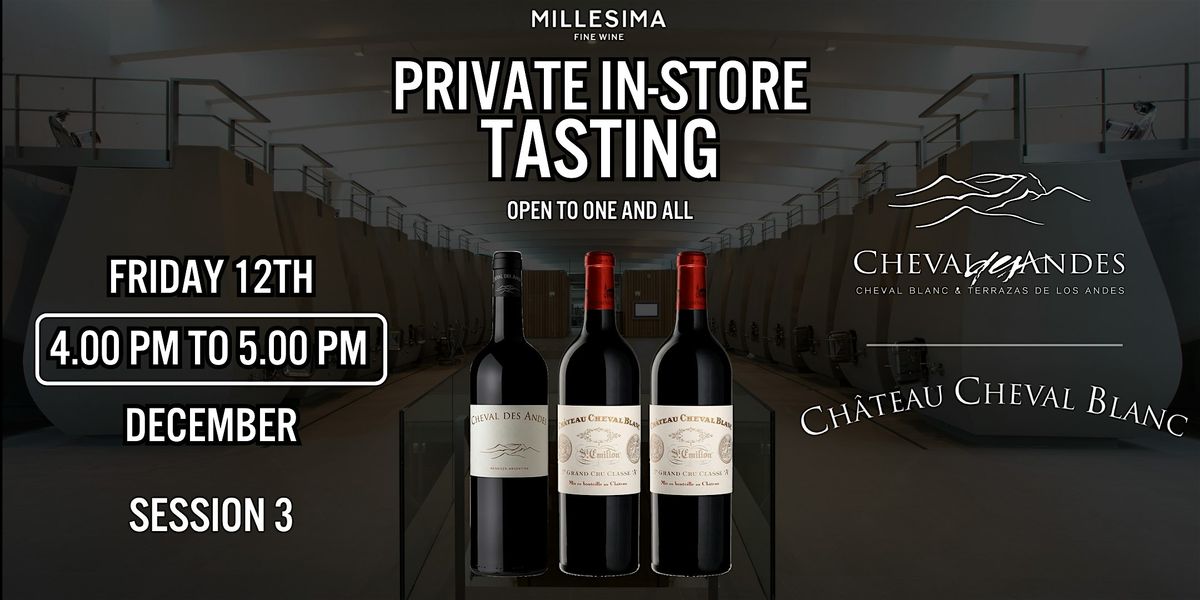 Cheval Blanc Master Class: The Legacy of Saint-Émilion – Session 3, 12 December | Event in New York | AllEvents