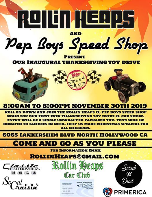 Thanksgiving Toy Drive At Pep Boys Auto Parts Service North