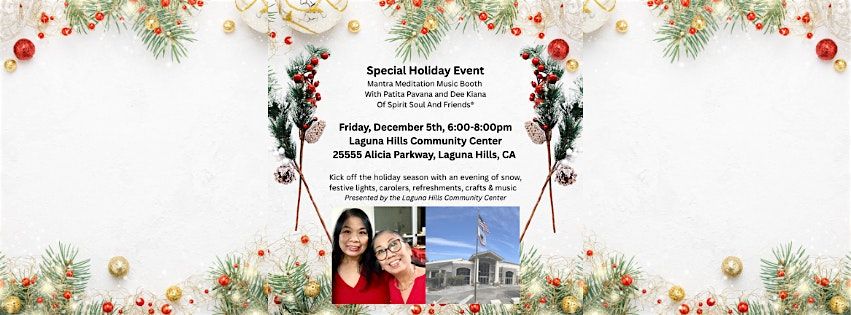 Special Holiday Event At Laguna Hills Community Center - Aliso Viejo, 5 December | Event in Laguna Hills | AllEvents