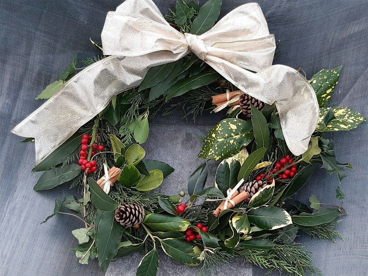 Festive Christmas Wreath Workshop Afternoon, 3 December | Event in Bexhill | AllEvents