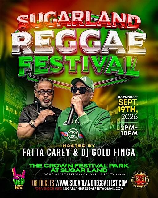 Sugarland Reggae Festival, 19 September | Event in Sugar Land | AllEvents