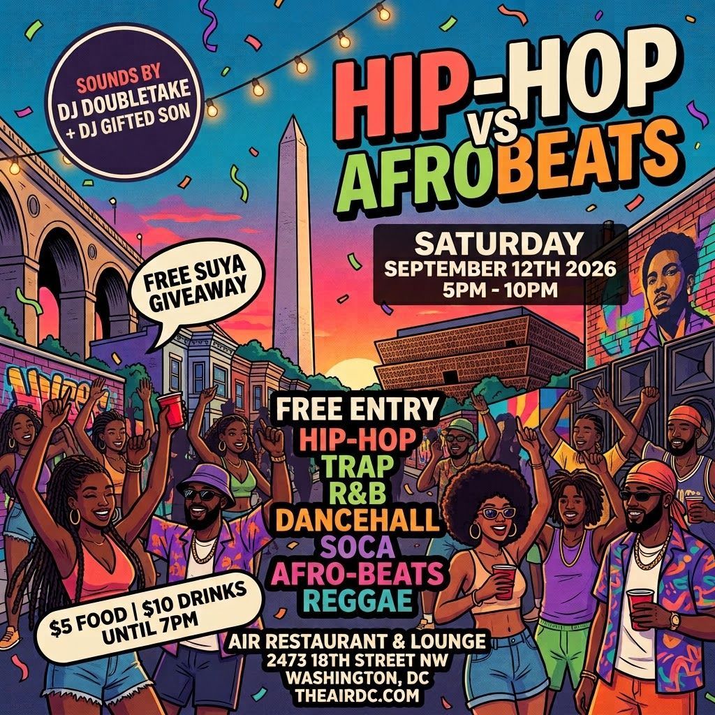 Hip-Hop vs AfroBeats - Free Suya Giveaway - Best Day Party Ever , Air ...