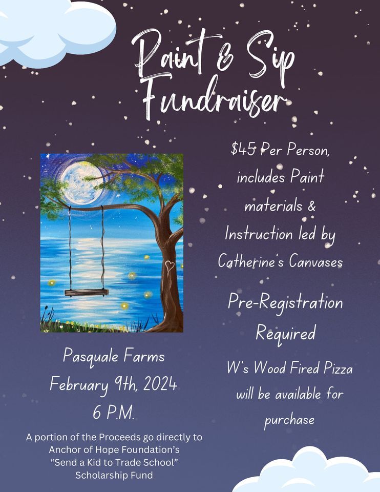Paint & Sip Fundraiser , Pasquale Farms, West Kingston, February 9 2024